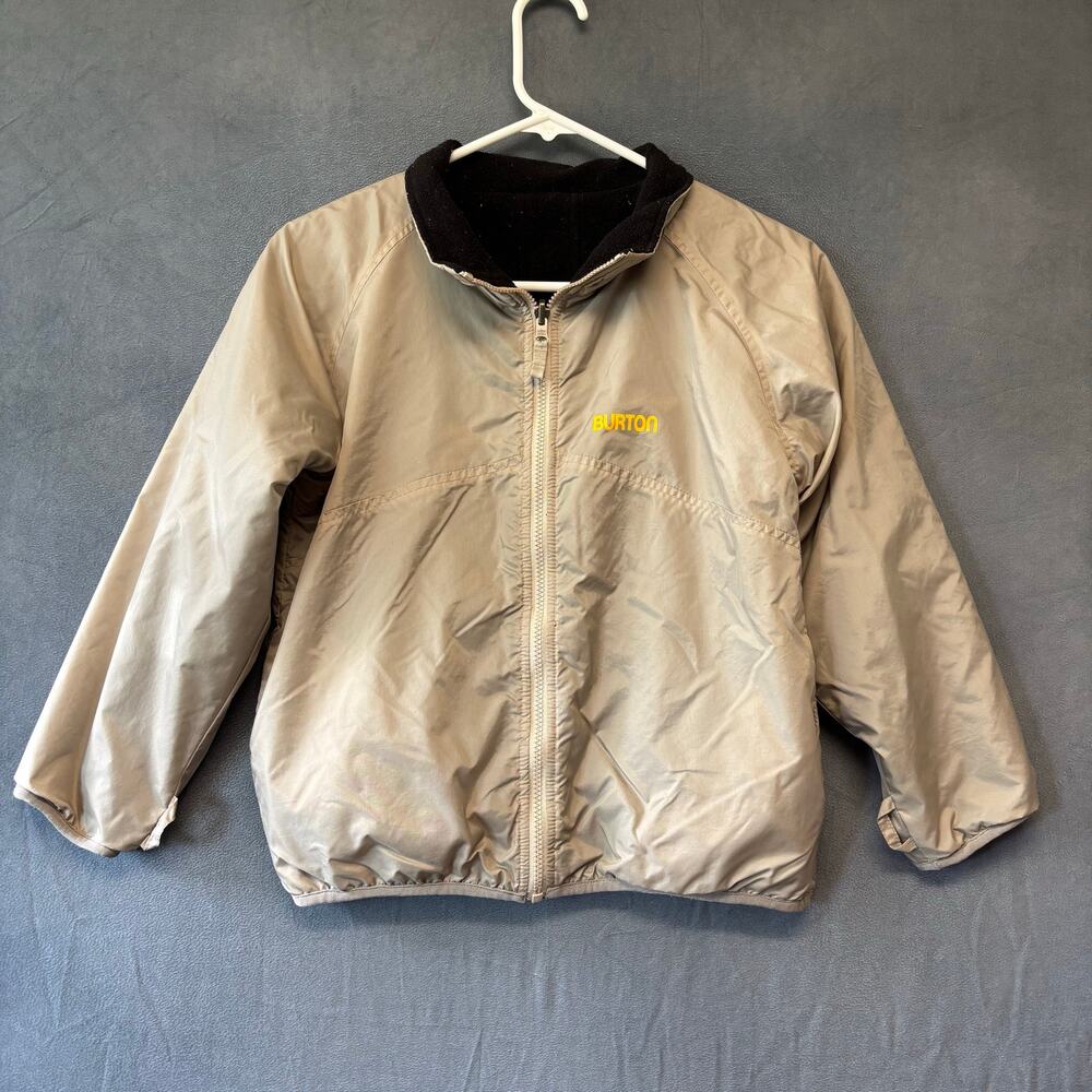 Vintage Burton Reversible Jacket Kids Windbreaker Skater Snowboard Surf Fleece